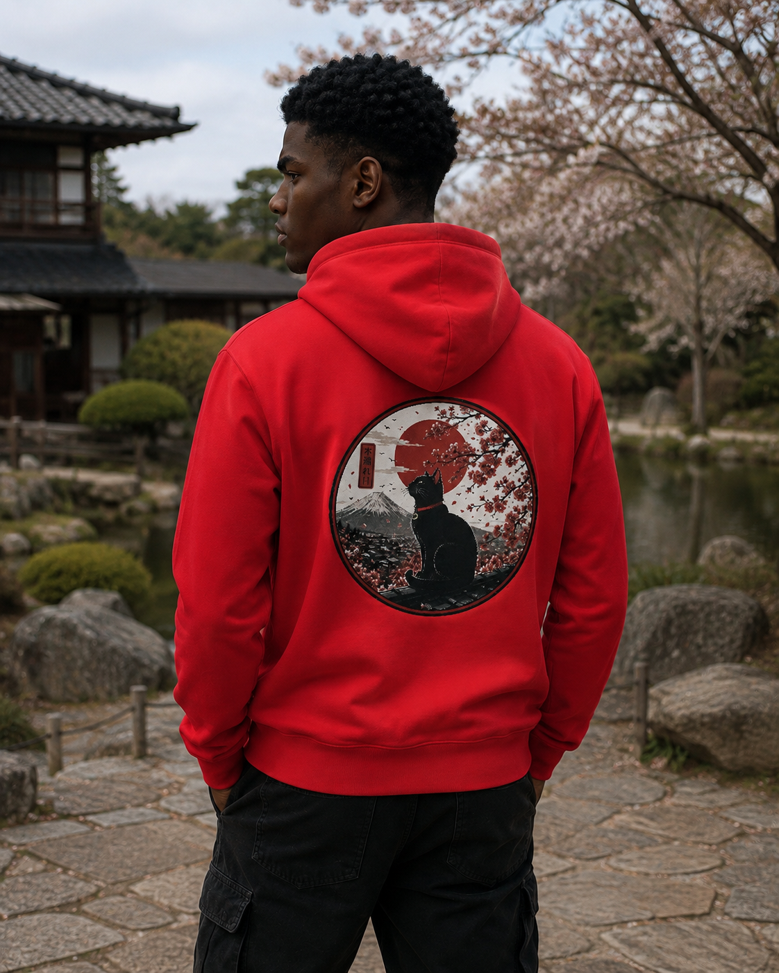Crimson Neko Hoodie  | Komorebi